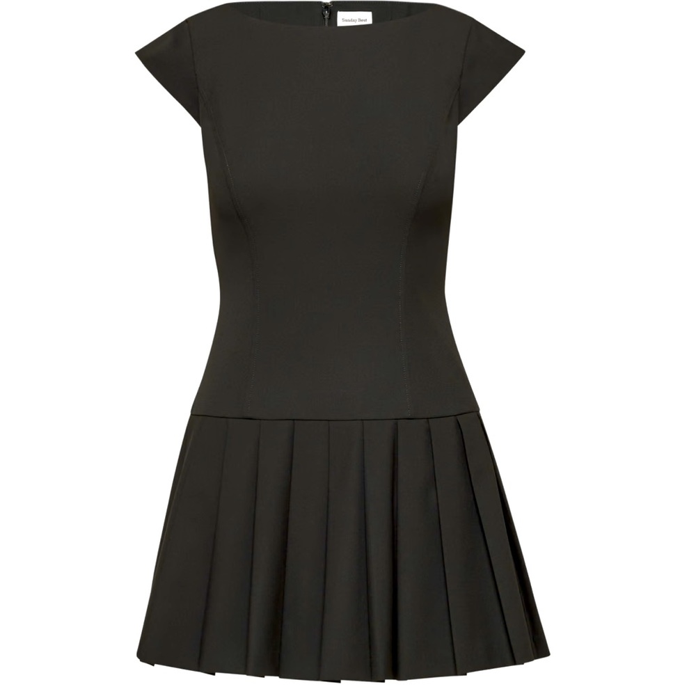 COPY - NWT ARITZIA Softly structured pleated micro dress